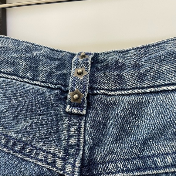 [26l] Scotch & Soda Silver Light Wash Studded Hi Rise 60’s Flare Leg Denim Jean - Picture 15 of 16